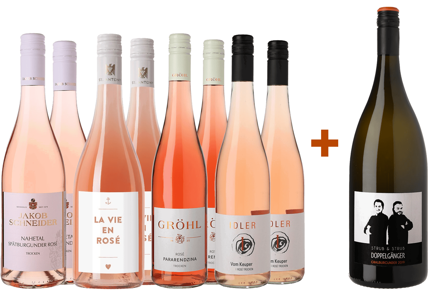 Rosé-Paket mit gratis Magnum