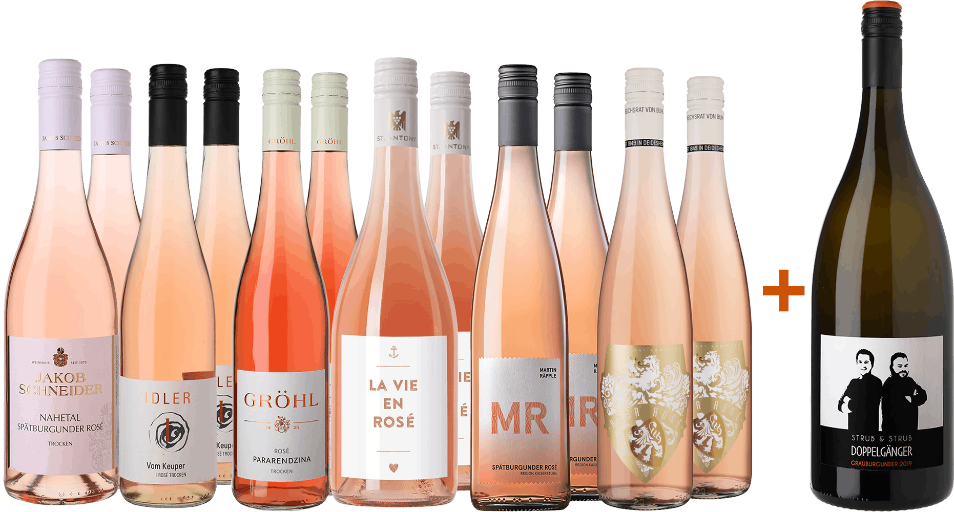 Rosé-Paket mit gratis Magnum
