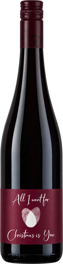2025 All I Want For Christmas is You - Rotwein I Weihnachtsgeschenk - Weihnachten - Etikett