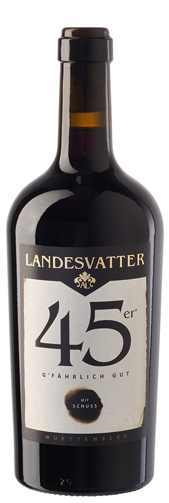 Rotwein-Cuvée "45er g‘fährlich gut!"