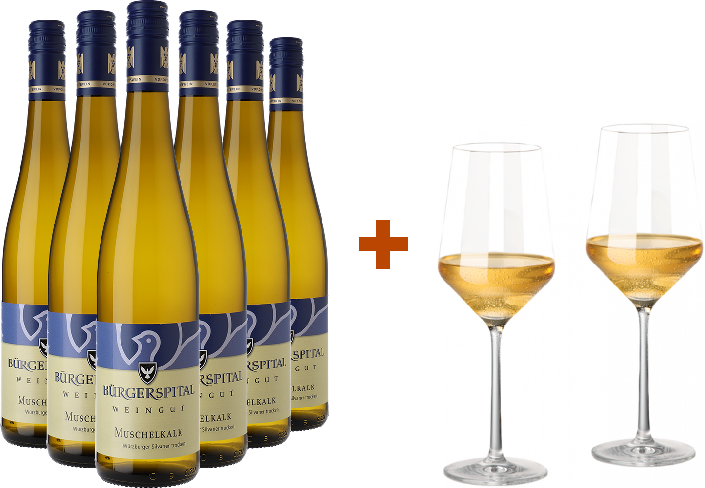 Würzburger Silvaner-Paket mit gratis Gläser