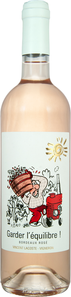 2025 "Garder l'équilibre!" Rosé Bordeaux AOP BIO reflection