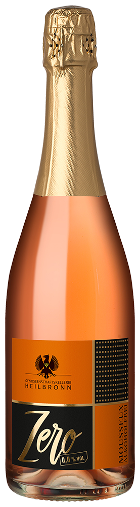"Zero" MOUSSEUX Rosé alkoholfrei reflection