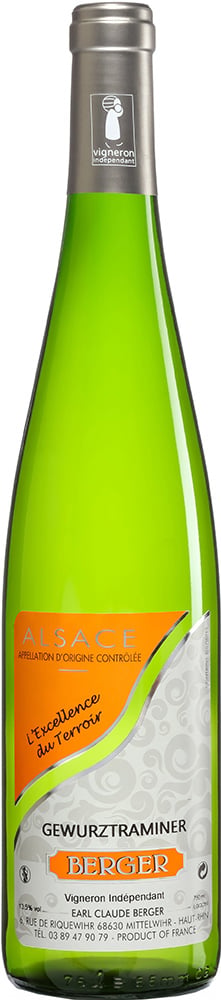2022 Gewurztraminer "L'excellence du terroir" Alsace AOP