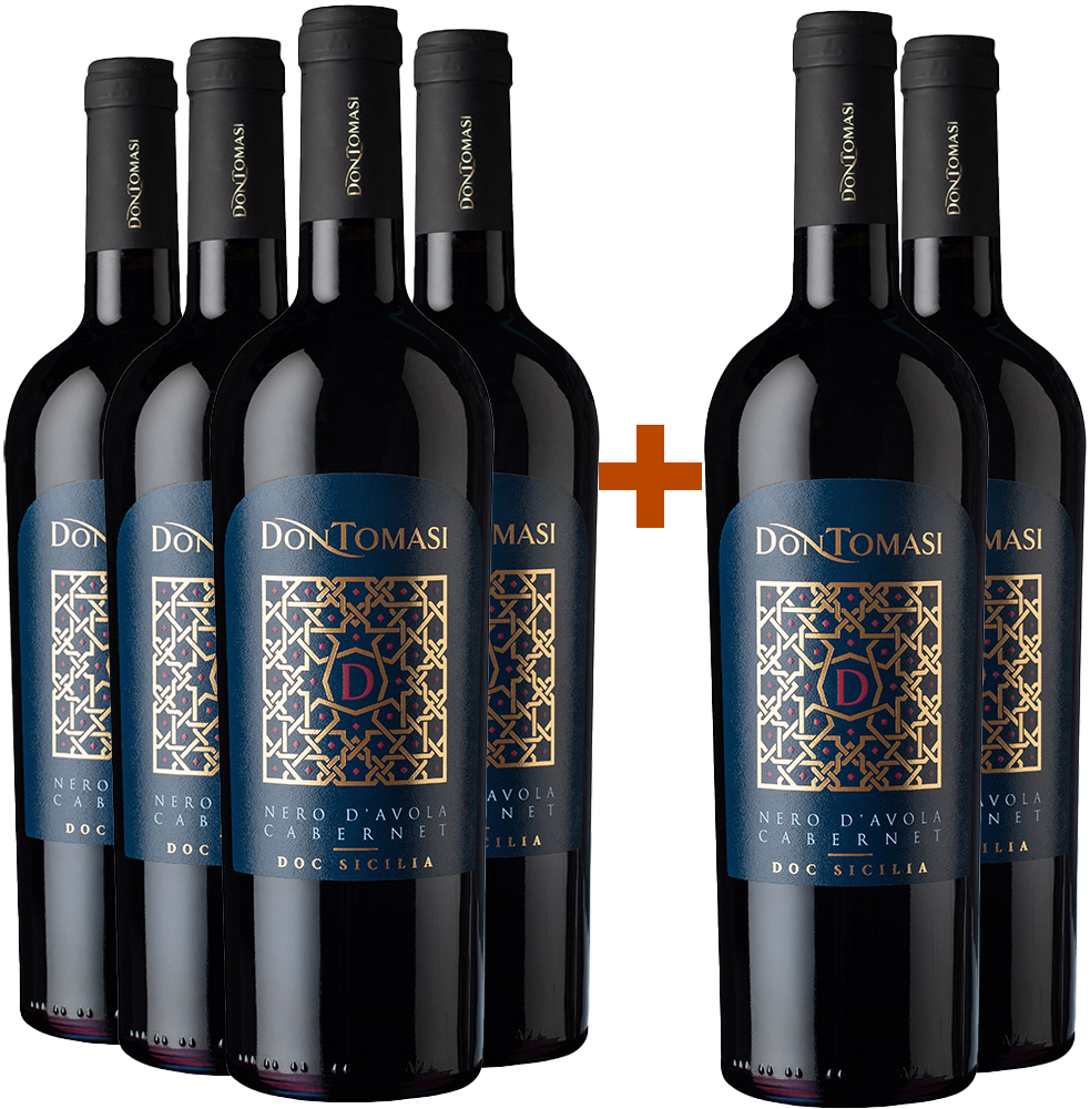 4+2 Paket Nero d'Avola Cabernet Sicilia DOC