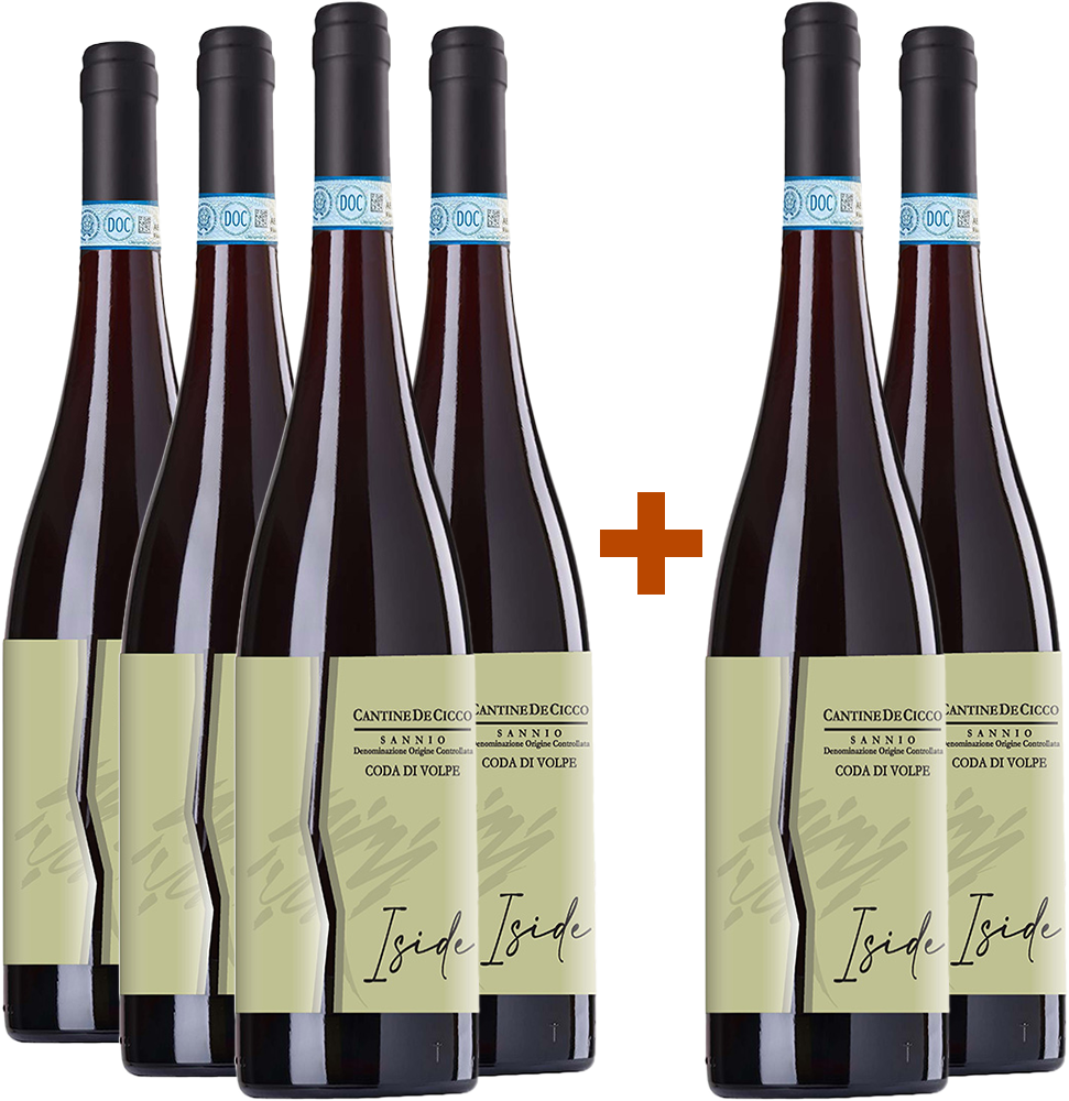 4+2 Paket Iside Coda di Volpe del Sannio DOC