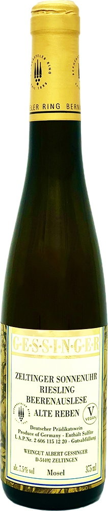 2020 Zeltinger Sonnenuhr Riesling Beerenauslese 0,375 L