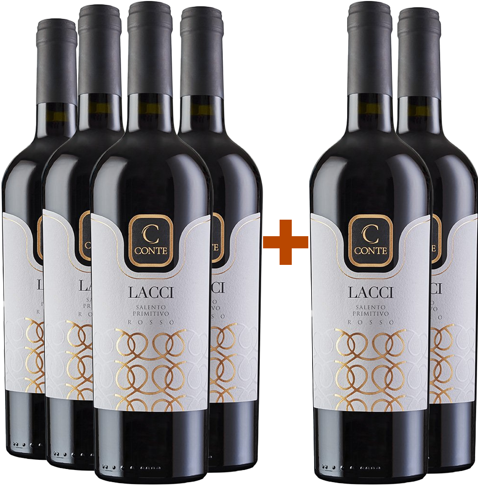 4+2 Paket Lacci Primitivo Salento IGP