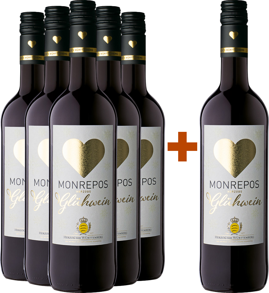 5+1 Paket Herzogs Glühwein rot
