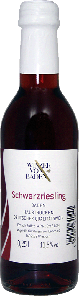 Schwarzriesling Weinmini 0,25 L