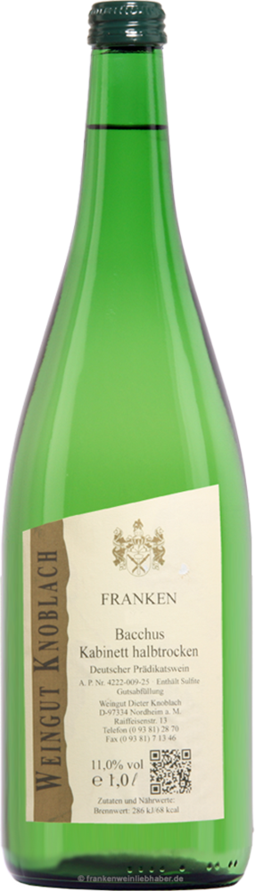 2024 Bacchus Kabinett 1,0 L