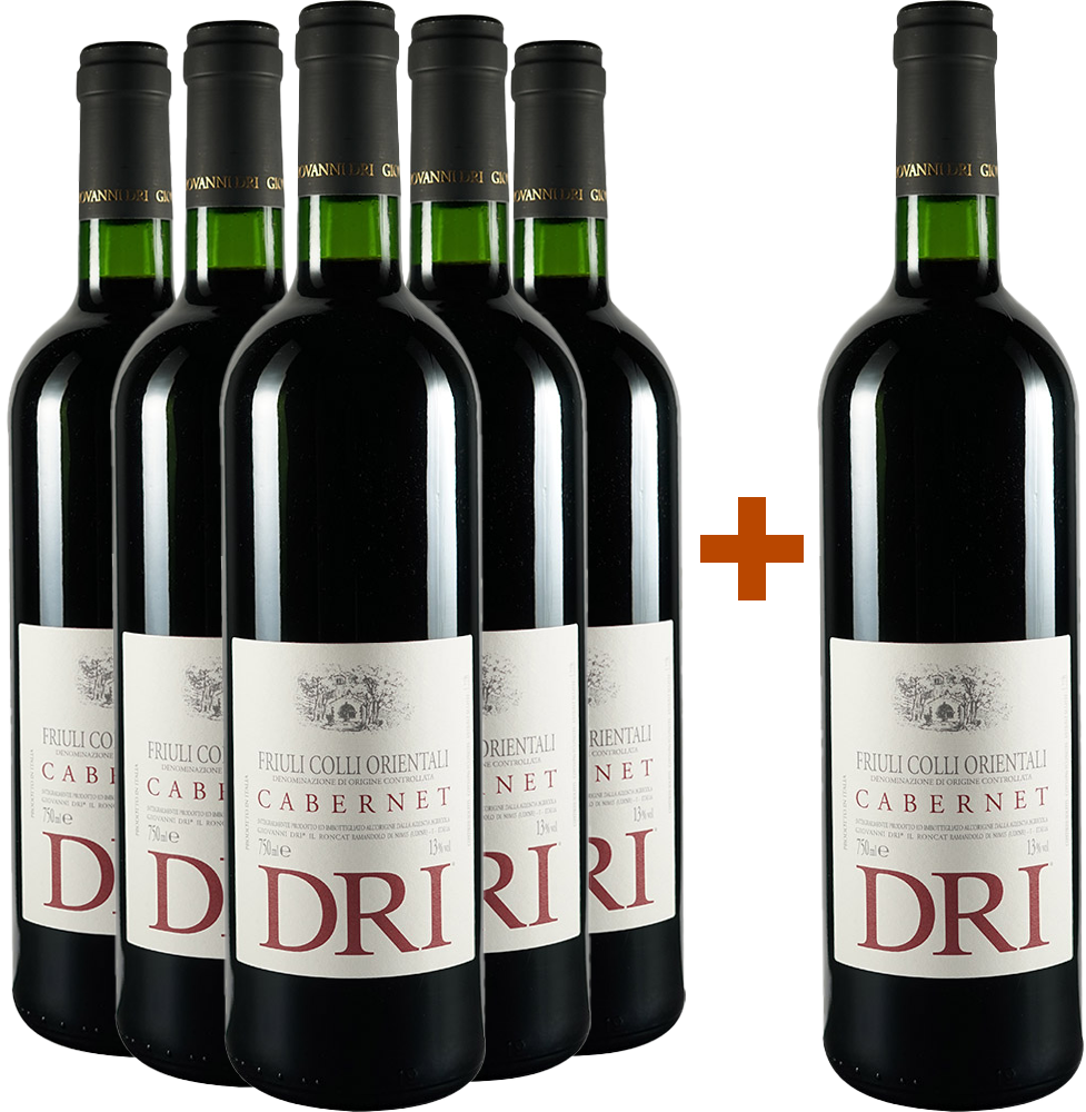 5+1 Paket Cabernet Friuli Colli Orientali DOC