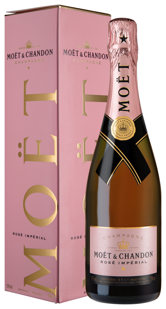 Champagne Moet & Chandon Imperial Rosé reflection