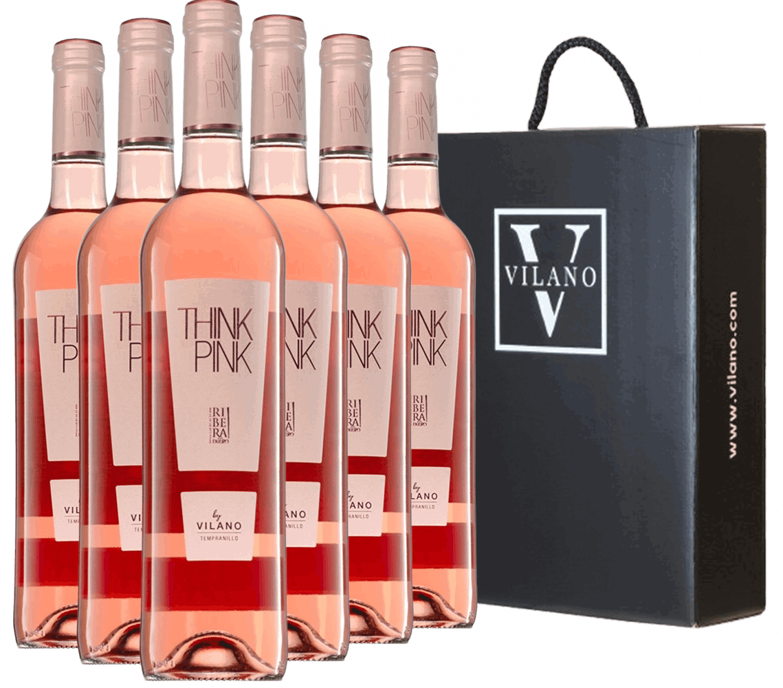 Think Pink Rosado Ribera del Duero DO-Paket + Geschenkkarton