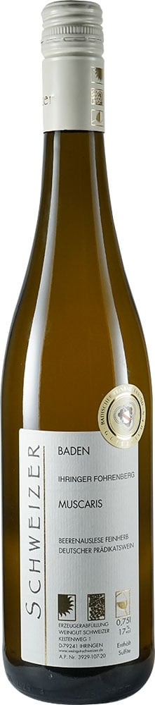 2019 Ihringer Fohrenberg Muscaris Beerenauslese reflection
