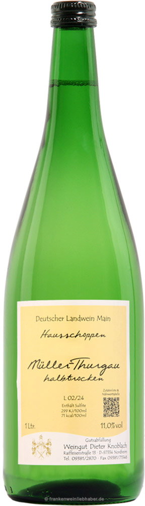 2025 Müller-Thurgau Hausschoppen 1,0 L