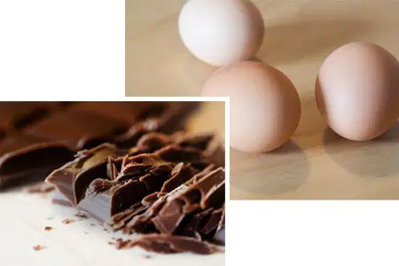 Schokolade und Eier