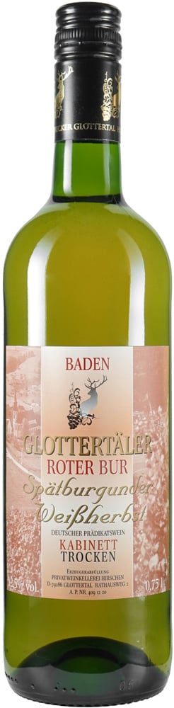 2021 Spätburgunder Weißherbst Roter Bur Kabinett tr. Weissherbst