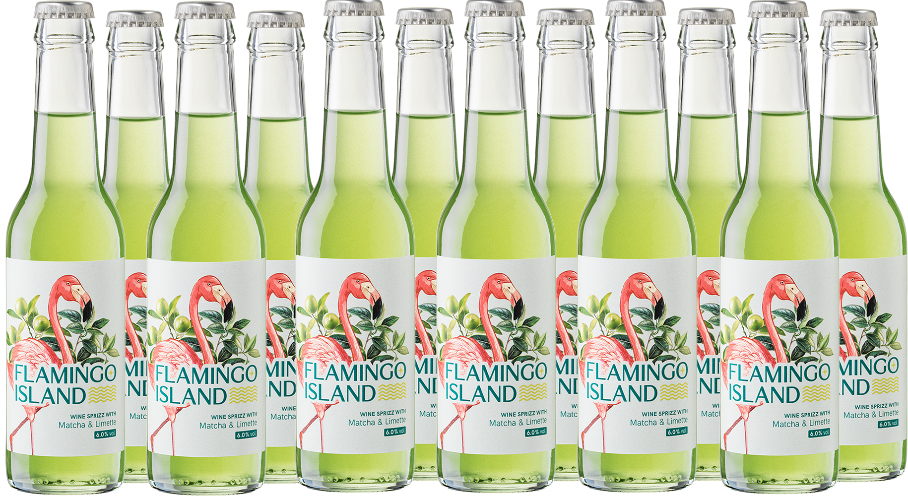 Flamingo Island Matcha & Limette Wine Sprizz