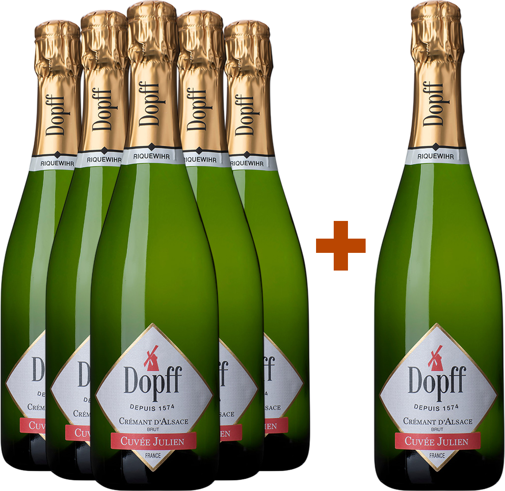 5+1 Paket Cuvée "Julien" Crémant d'Alsace