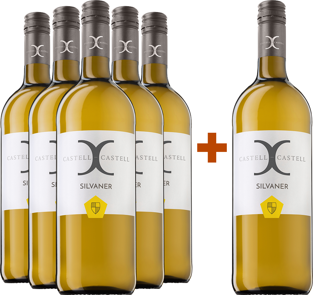 5+1 Paket Castell-Castell SIlvaner 1,0L