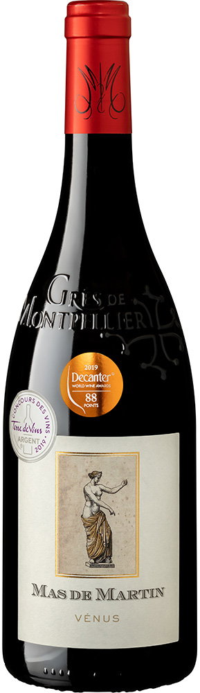2017 Cuvée Venus Grés de Montpellier AOP reflection
