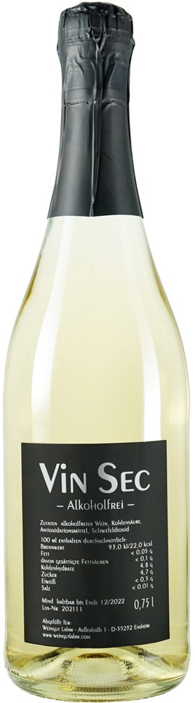 VIN SEC - ALKOHOLFREI