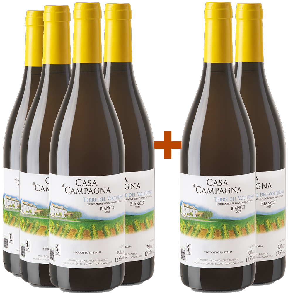 4+2 Paket Casa di Campagna Terre del Volturno IGP Bianco
