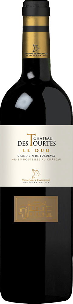 2021 "le Duo Rouge du Château des Tourtes" Bordeaux AOP reflection