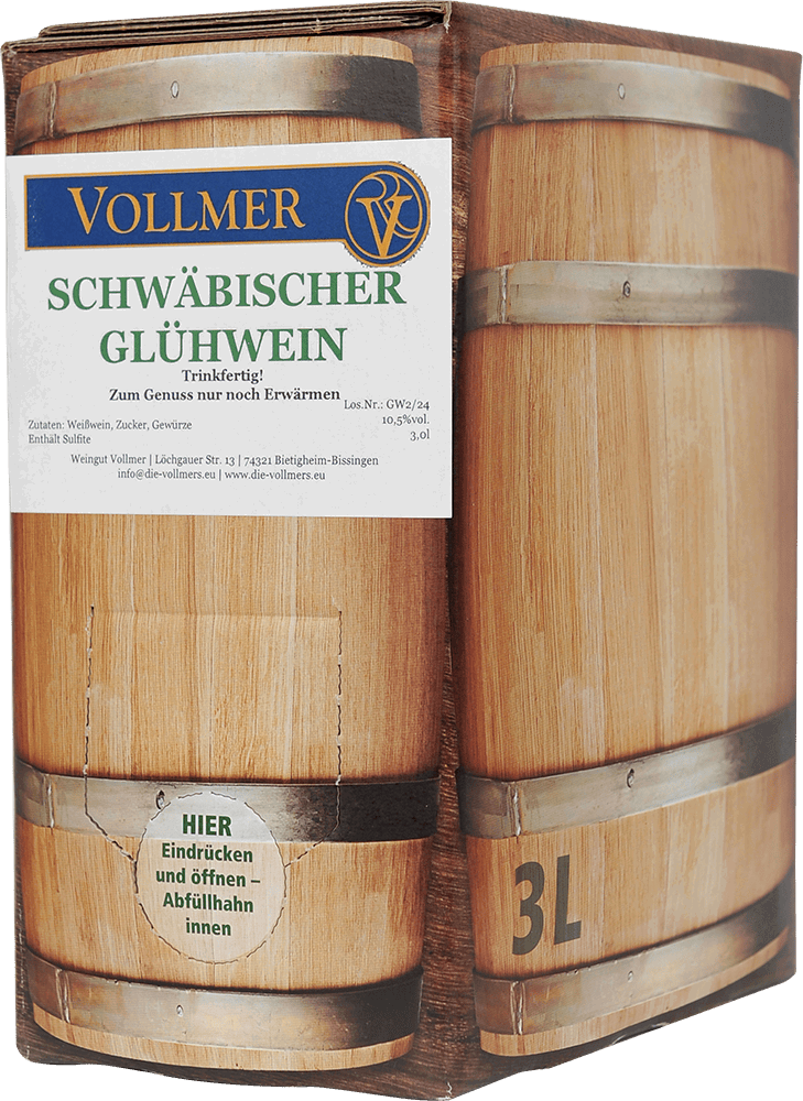 Schwäbischer Glühwein weiß 3L Bag-in-Box Weinschlauch 3,0 L