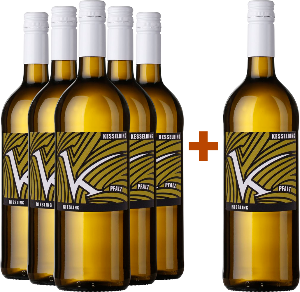 5+1 Paket Riesling 1,0 L BIO