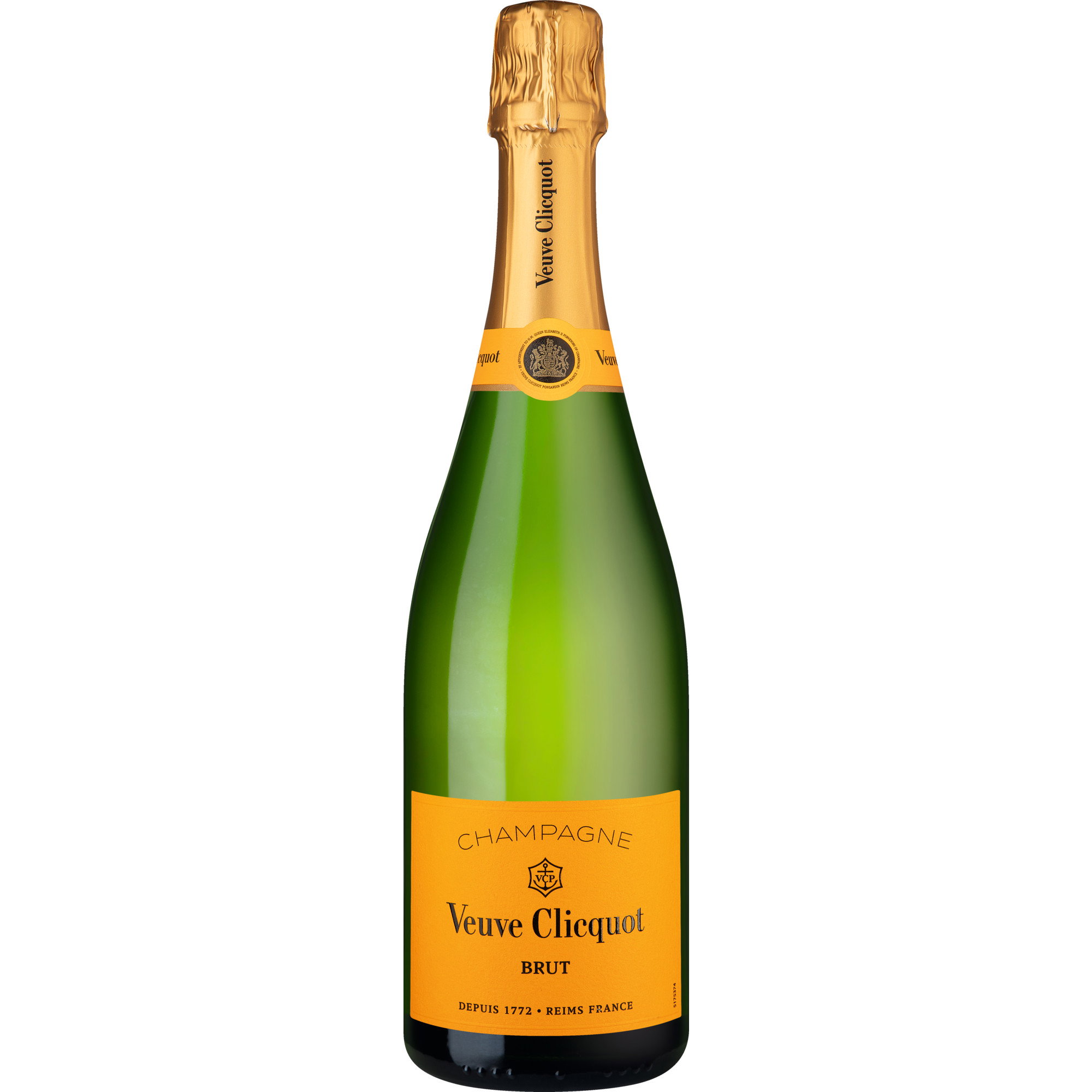 Champagne Veuve Clicquot Yellow Label 0,375 L reflection