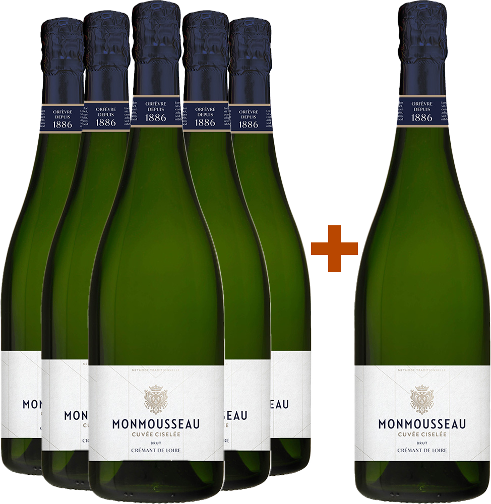 5+1 Paket Crémant Ciselée Blanc