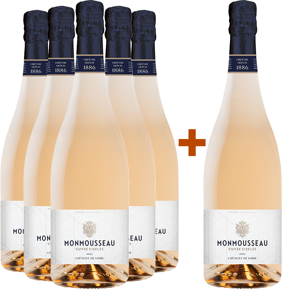 5+1 Paket Crémant Ciselée Rosé