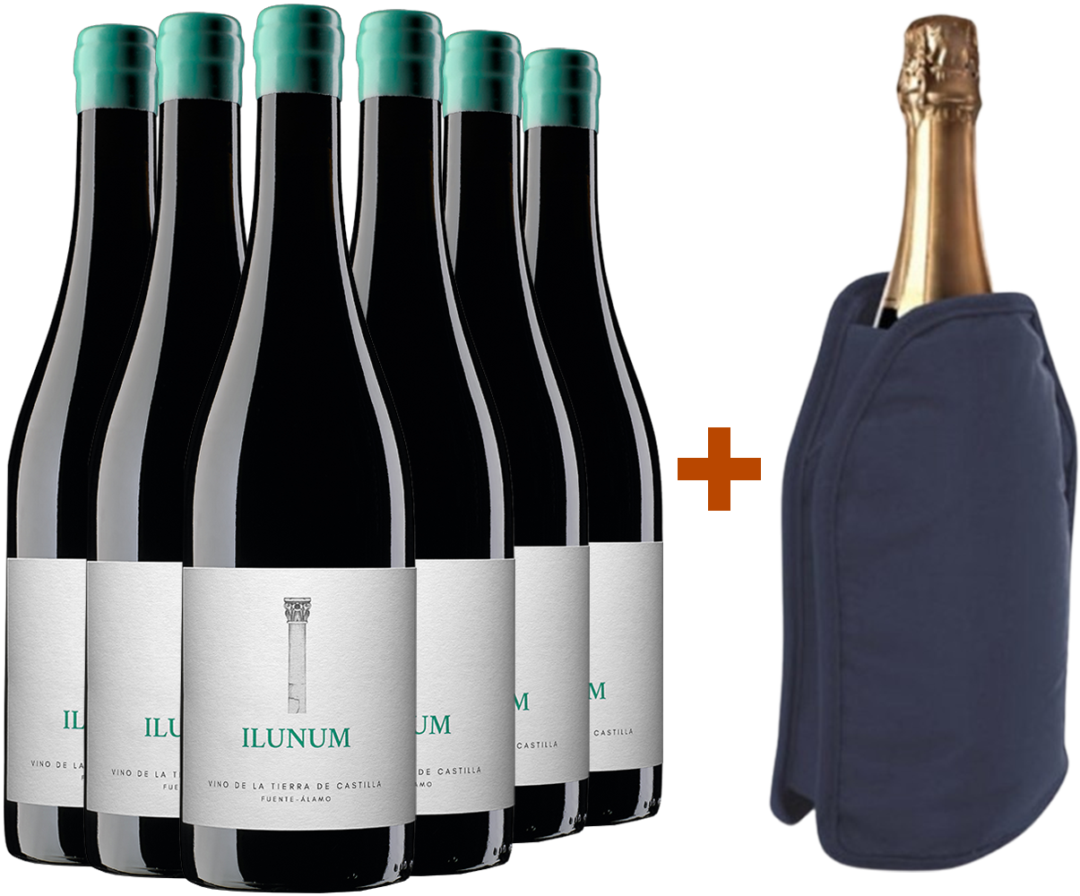 Pack descuento Ilunum Tinto Castilla VT + (regalo funda enfriadora)