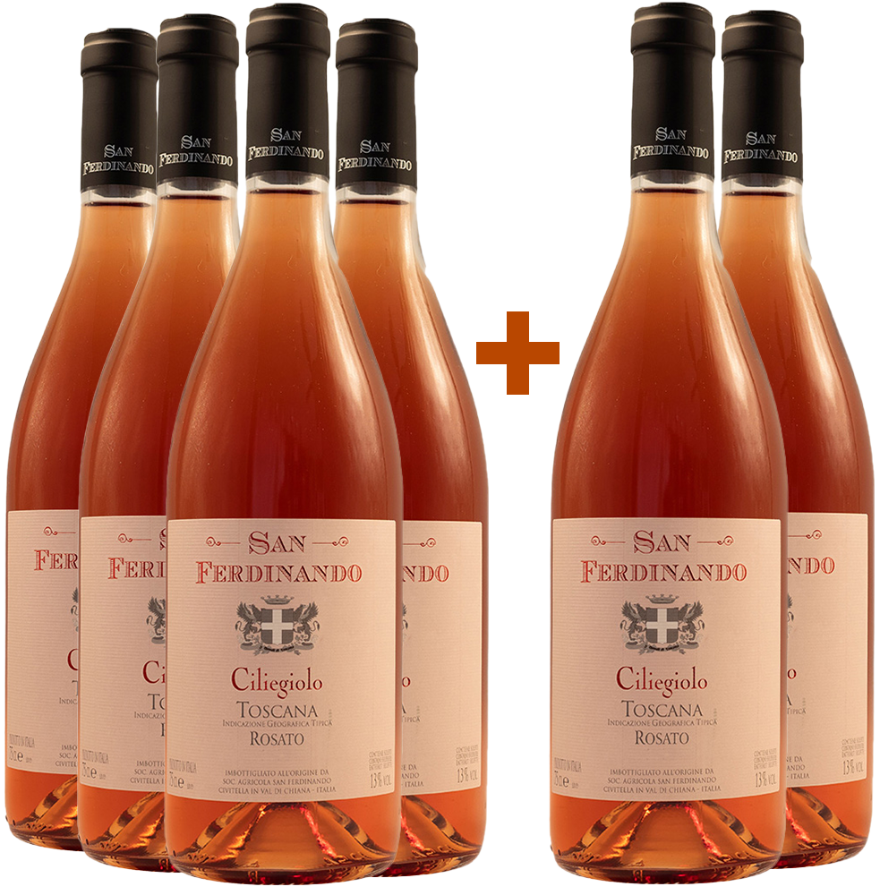 4+2 Paket San Ferdinando Rosè Ciliegiolo Toscana IGP