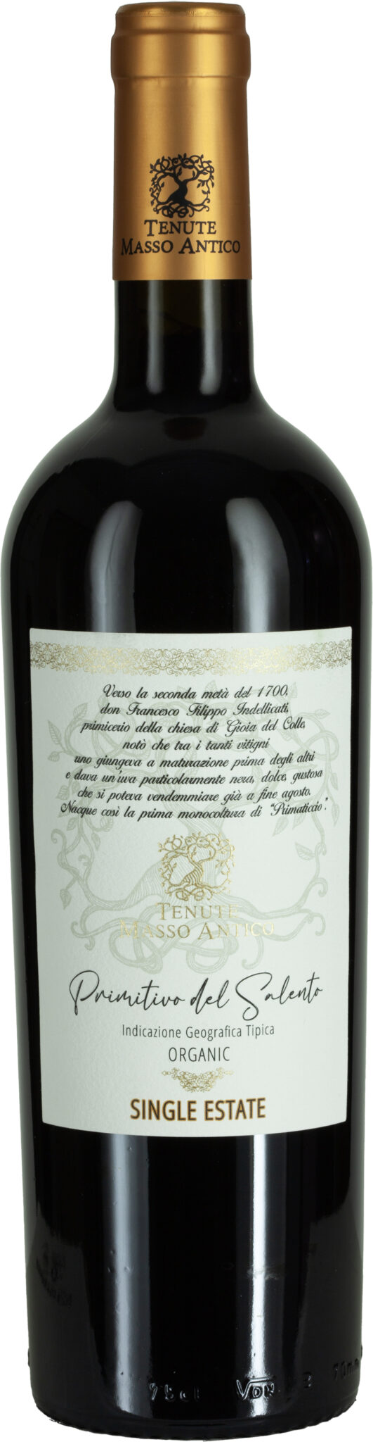 2022 Single Estate Primitivo Salento IGP BIO reflection