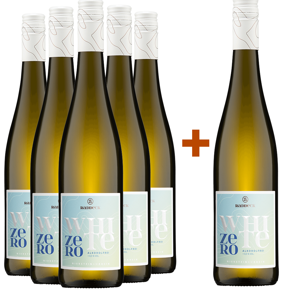 5+1 Paket Zero White Weißwein alkoholfrei
