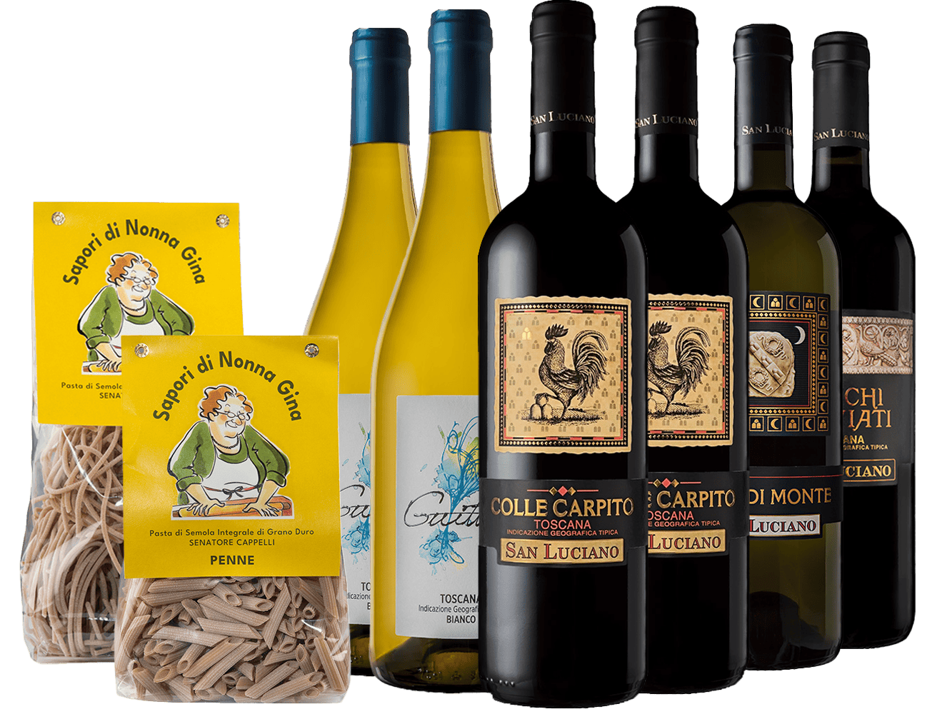 San Luciano Vini Box Degustazione mit pasta