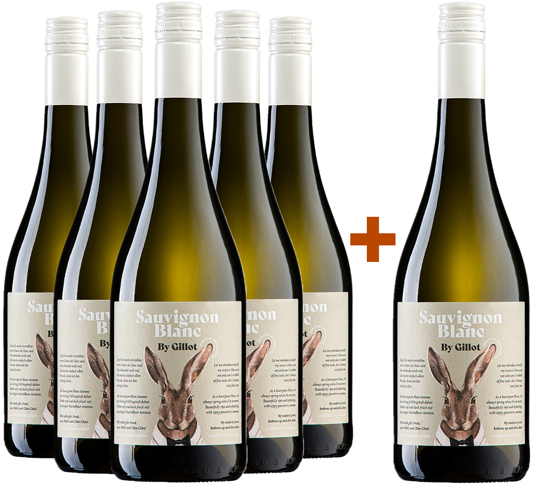 5+1 Paket Sauvignon Blanc - "Edition Hase" BIO