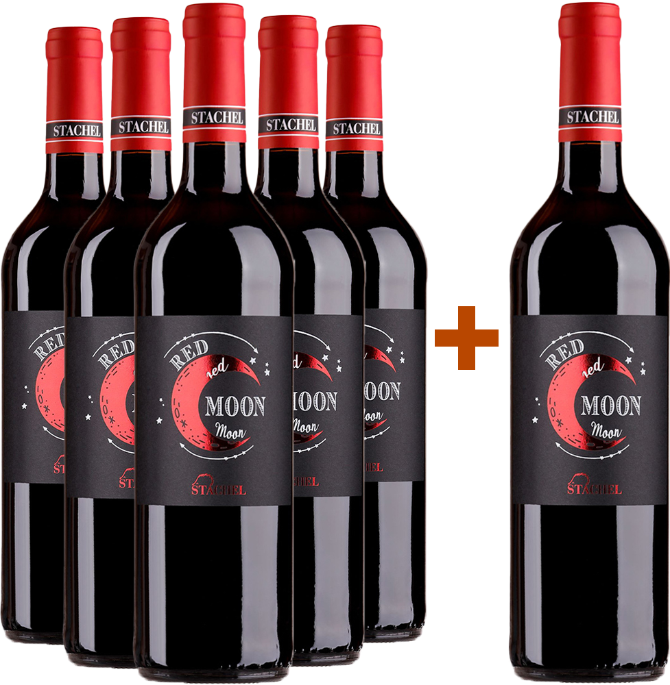 5+1 Paket "Red Moon" Rotweincuvée trocken