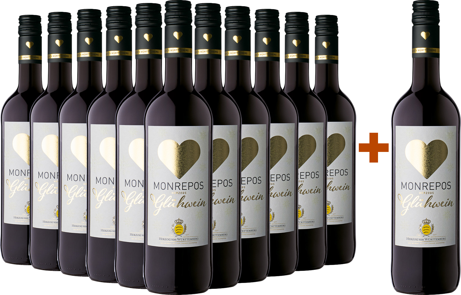 11+1 Paket Herzogs Glühwein rot