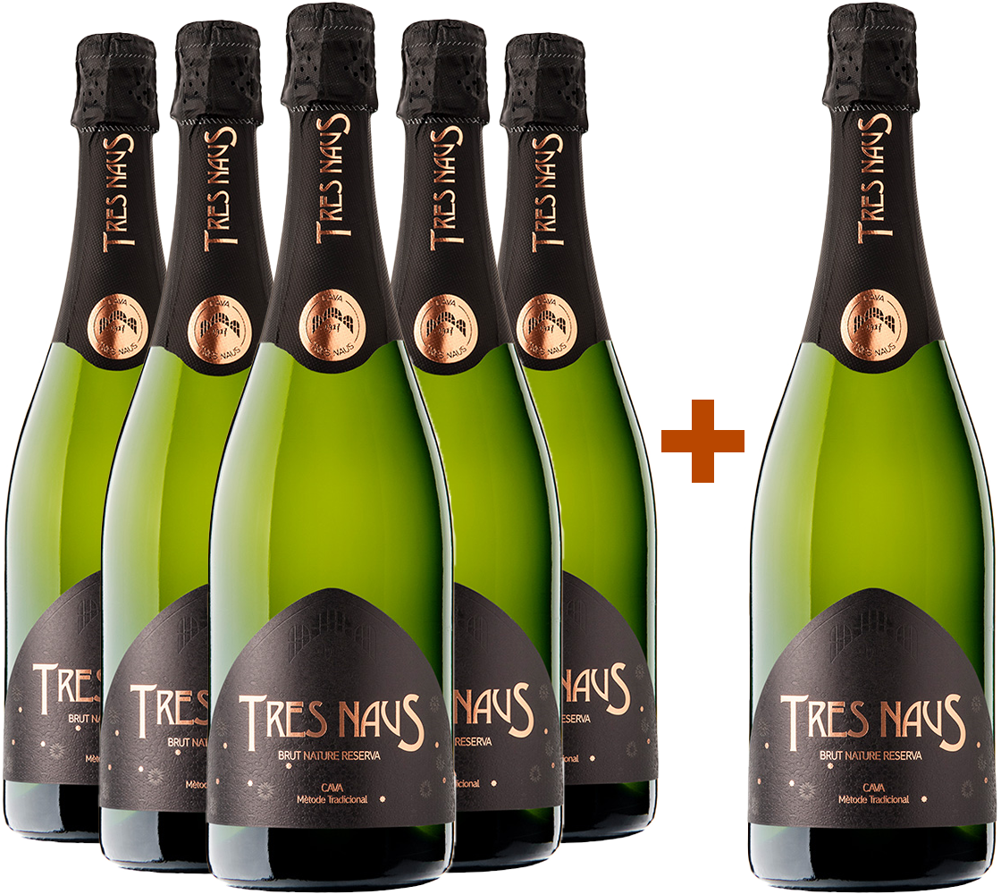 5+1 Aktionspaket Tres Naus Reserva Cava DO