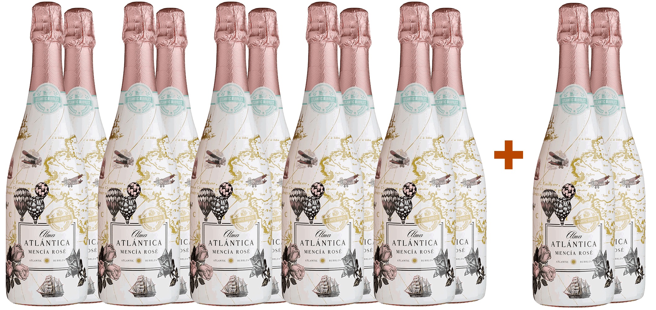 10+2 Paket Alma Atlántica Espumoso Mencía Rosé