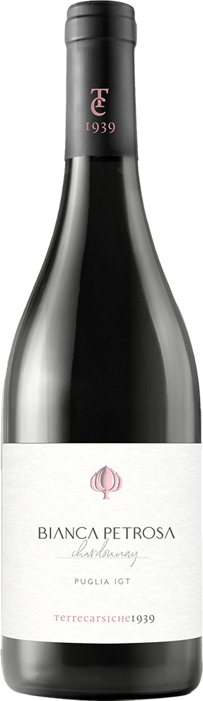 2025 Bianca Petrosa Chardonnay Puglia IGP reflection