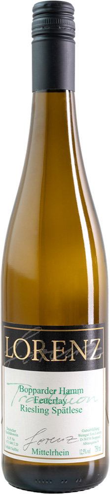 2018 Bopparder Hamm Feuerlay Riesling Spätlese -Tradition-