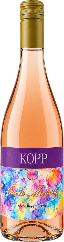 2025 Cuvée Michelle Secco Rosé reflection