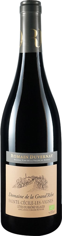 2016 Domaine de Grand'Ribe Côtes du Rhône Villages Saint Cécile les Vignes BIO reflection
