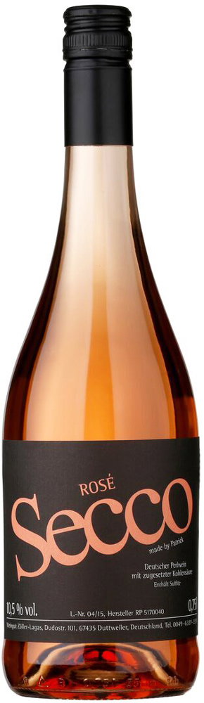Secco rosé made by Patrick