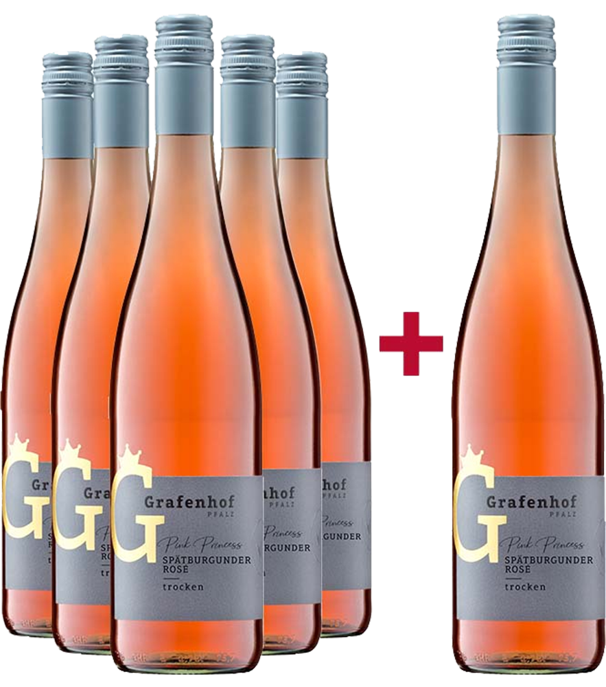 5+1 Paket Spätburgunder Rosé GLANZSTÜCK "Pink Princess"